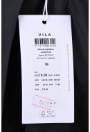 Women Jacket Vila Maja Highneck Black/ Leo Print